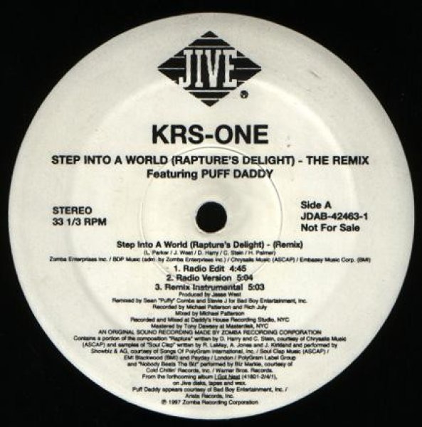 画像1: KRS-ONE / STEP INTO THE WORLD (THE REMIX) (US-PROMO) (1)