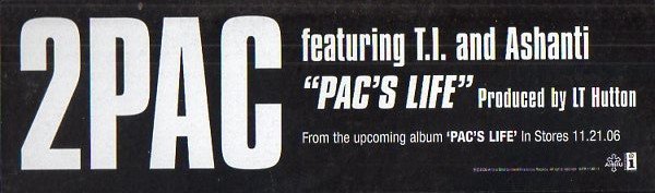 画像4: 2PAC FEATURING T.I. & ASHANTI ‎/ PAC'S LIFE (US-PROMO) (4)