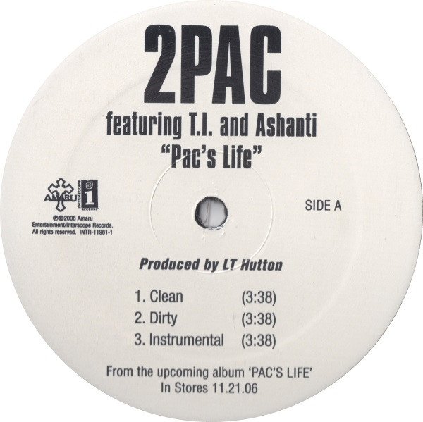画像2: 2PAC FEATURING T.I. & ASHANTI ‎/ PAC'S LIFE (US-PROMO) (2)