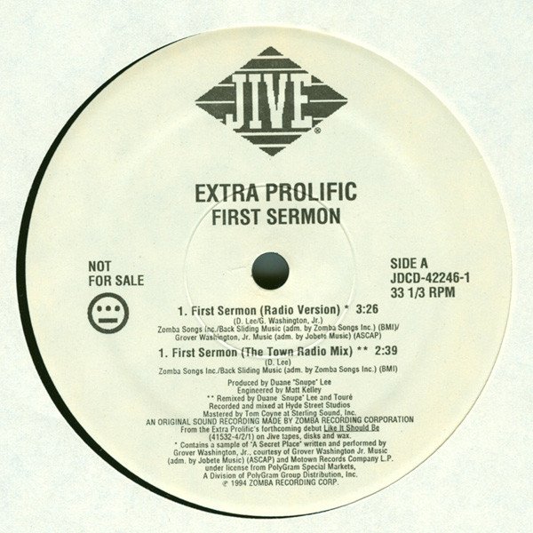 画像1: EXTRA PROLIFIC / FIRST SERMON (US-PROMO) (1)