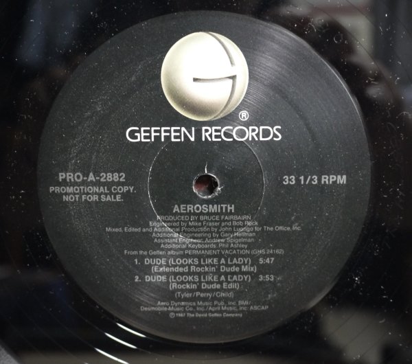 画像1: AEROSMITH / DUDE (LOOKS LIKE A LADY) (US-PROMO) (1)