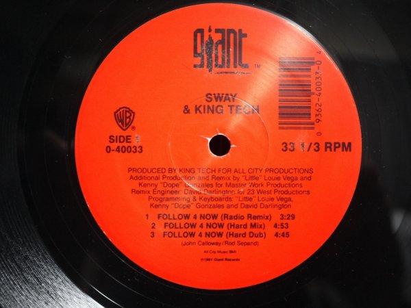 画像1: SWAY & KING TECH / FOLLOW 4 NOW (1)
