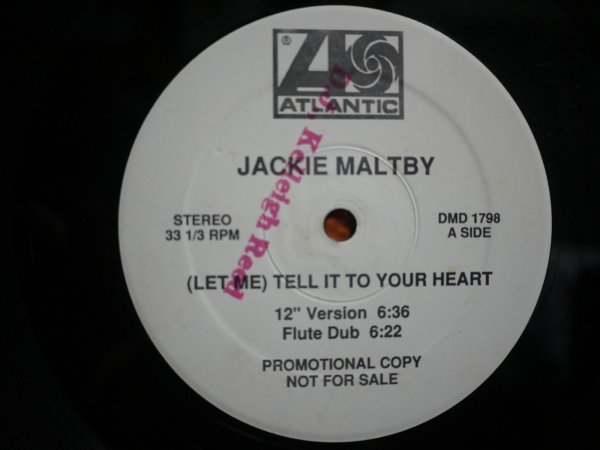 画像1: JACKIE MALTBY / (LET ME) TELL IT TO YOUR HEART (US-PROMO) (1)