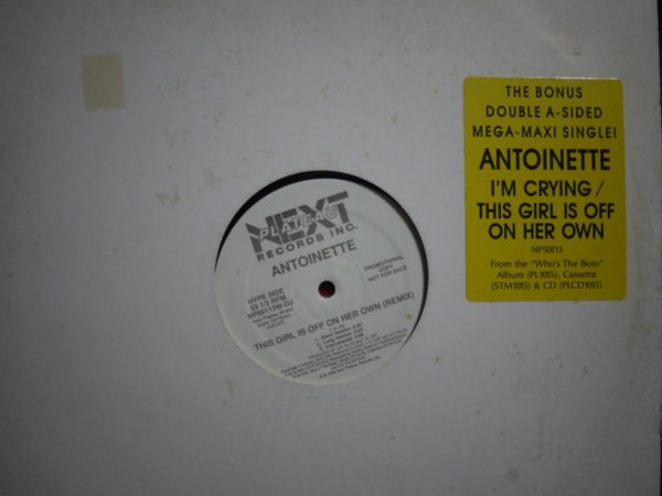 画像1: ANTOINETTE / THIS GIRL IS OFF ON HER OWN (REMIX) / I'M CRYING (US-PROMO) (1)