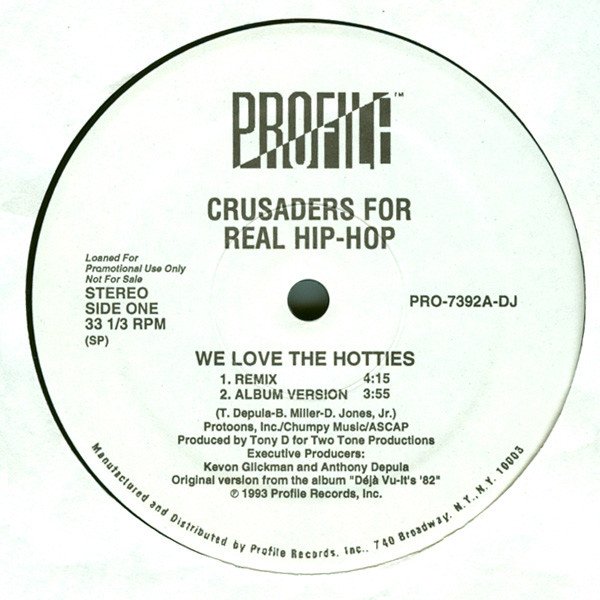 画像1: CRUSADERS FOR REAL HIP-HOP / WE LOVE THE HOTTIES (US-PROMO) (1)