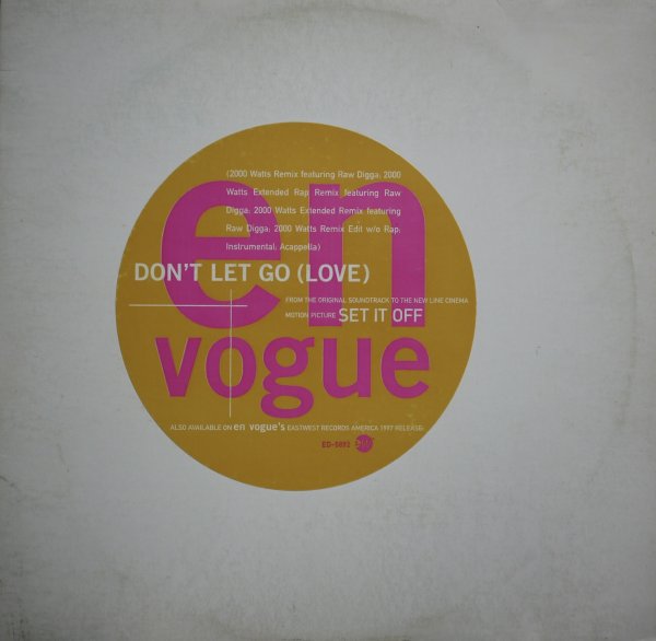 画像1: EN VOGUE / DON'T LET GO (LOVE) (US-PROMO) (1)