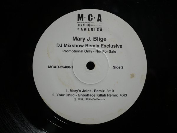 画像2: MARY J. BLIGE / DJ MIXSHOW REMIX EXCLUSIVE (UNOFFICIAL RELEASE) (2)
