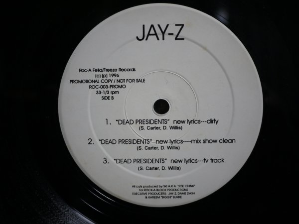 画像2: JAY-Z / AINT NO N!GG@ / DEAD PRESIDENTS (US-PROMO) (2)