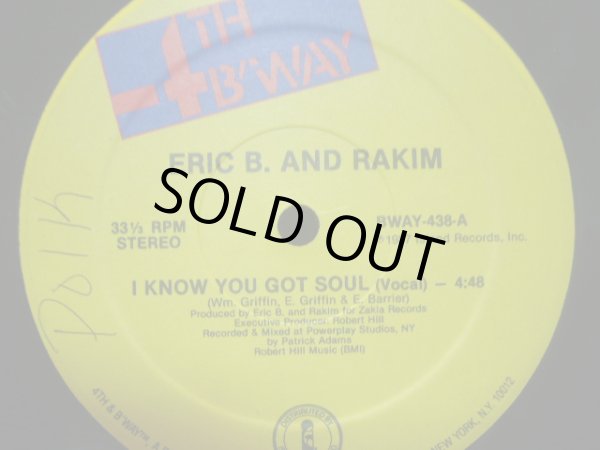 画像1: ERIC B. AND RAKIM / I KNOW YOU GOT SOUL (1)