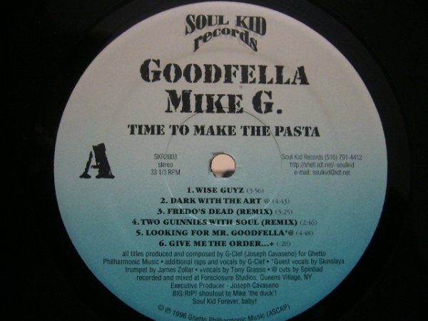 画像1: GOODFELLA MIKE G. / TIME TO MAKE THE PASTA (LP) (1)