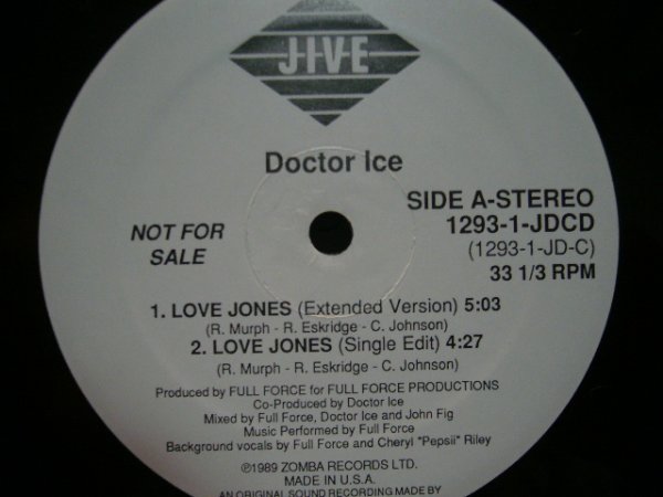 画像1: DOCTOR ICE / LOVE JONES (1)