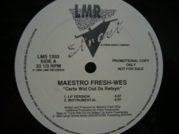 画像1: MAESTRO FRESH WES/CERTS WID OUT DA RETSYN (1)