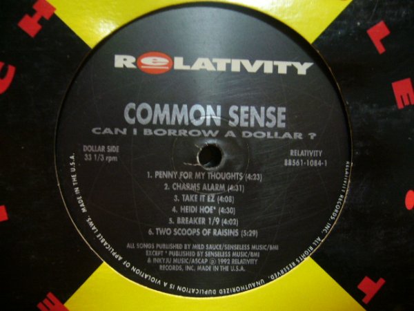 画像1: COMMON SENSE / CAN I BORROW A DOLLAR? (LP) (1)