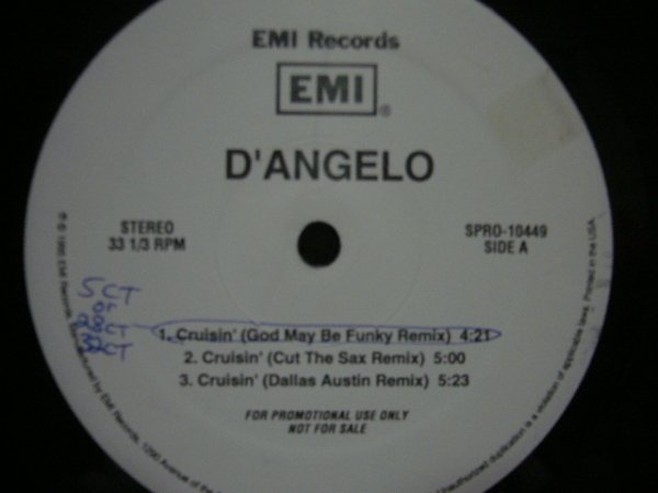 画像1: D'ANGELO / CRUSIN' REMIXES (1)