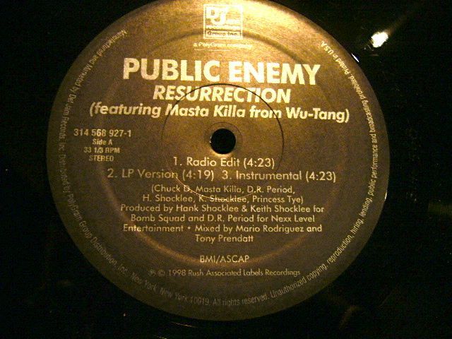 PUBLIC ENEMY RESURRECTION HE GOT GAME (¥500) SOURCE RECORDS (ソースレコード）