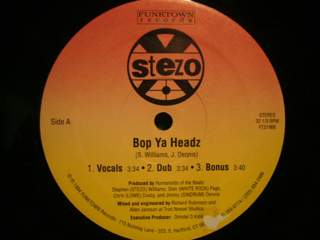 【激レアCD】BOP YA HEADZ (1990-1997) / STEZO