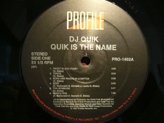 DJ QUIK / QUIK IS THE NAME (LP) - SOURCE RECORDS (ソースレコード）