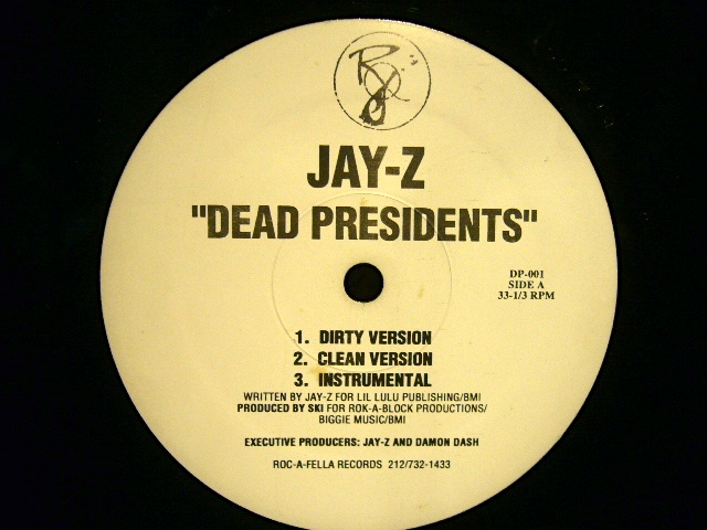 JAY-Z DEAD PRESIDENTS プロモーション版 Dead Presidents : Jay-Z : Free Download, Borrow, and